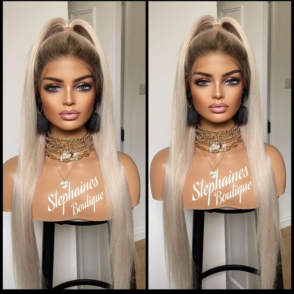 Human Hair Blended Lace Front Wig